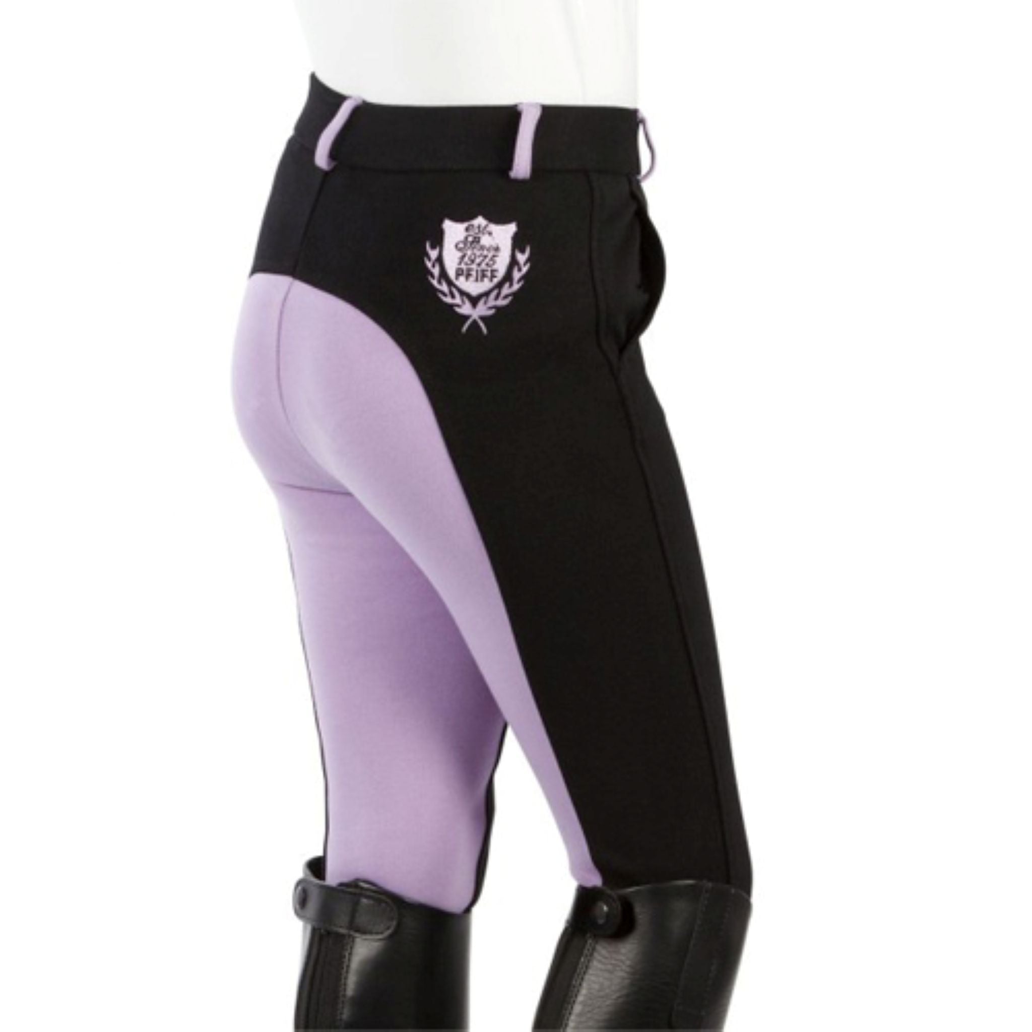 PFIFF Kinderreithose "ELISA", Vollbesatz, Größe 152, Farbe lila/navy von ICE - Line - ICE - line Reitsport